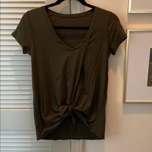 Lulu lemon shirt size 6 army green